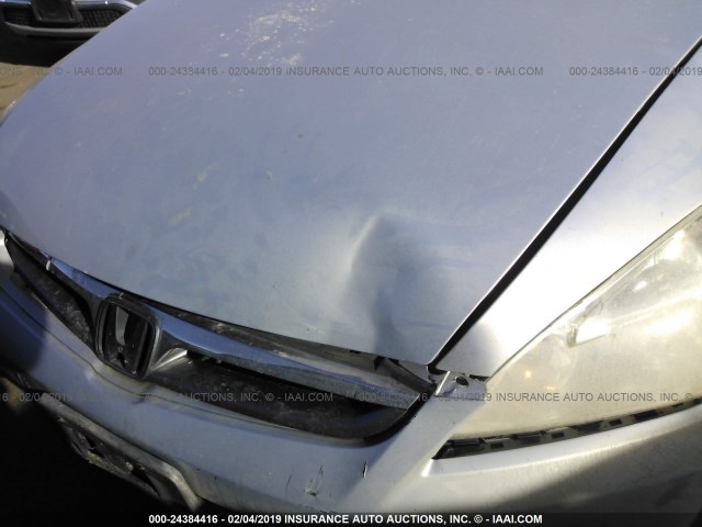 JHMCN36576C001588 - 2006 HONDA ACCORD HYBRID BLUE photo 6