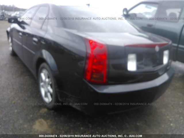 1G6DP567550135323 - 2005 CADILLAC CTS HI FEATURE V6 BLACK photo 3