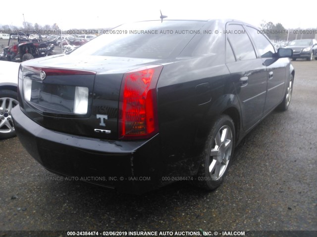 1G6DP567550135323 - 2005 CADILLAC CTS HI FEATURE V6 BLACK photo 4