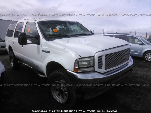 1FMSU41F7YEB16720 - 2000 FORD EXCURSION XLT WHITE photo 1