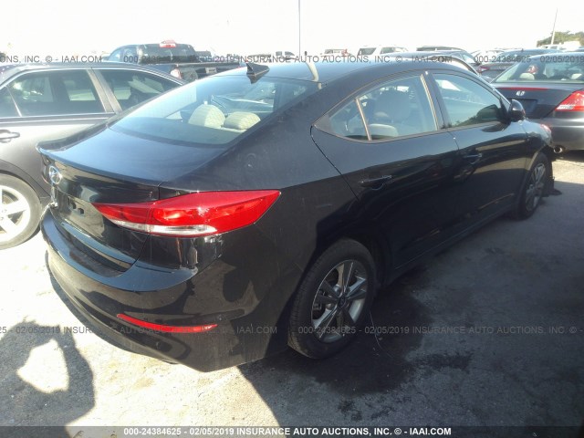 5NPD84LF3JH389934 - 2018 HYUNDAI ELANTRA SEL/VALUE/LIMITED BLACK photo 4