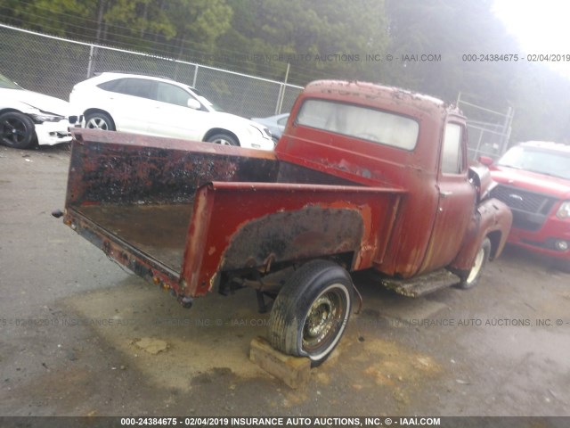 F1003B14326 - 1953 FORD TRUCK RED photo 4