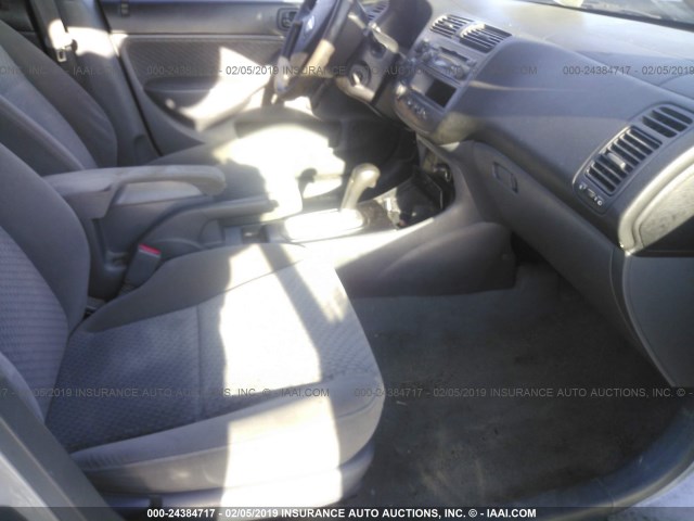 2HGES16394H566815 - 2004 HONDA CIVIC DX VP ვერცხლისფერი ფოტო 5