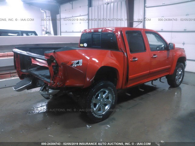 1GCDT13E998103440 - 2009 CHEVROLET COLORADO RED photo 4