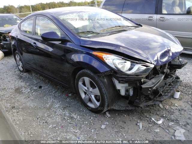 5NPDH4AE5DH437870 - 2013 HYUNDAI ELANTRA GLS/LIMITED BLUE photo 1