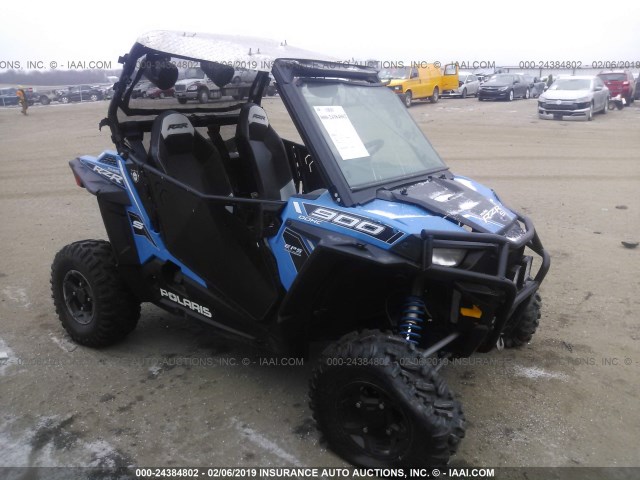 3NSVBE874FF432209 - 2015 POLARIS RZR S 900 EPS BLUE photo 1