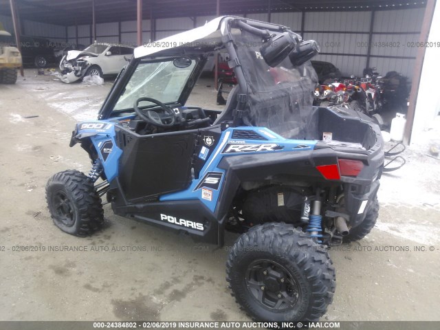 3NSVBE874FF432209 - 2015 POLARIS RZR S 900 EPS BLUE photo 3