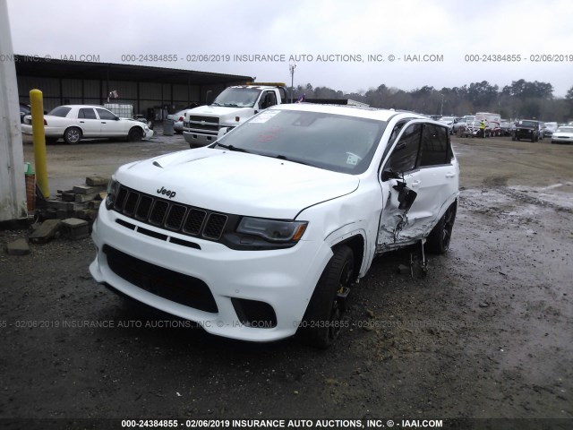 1C4RJFN92JC223588 - 2018 JEEP GRAND CHEROKEE TRACKHAWK WHITE photo 2