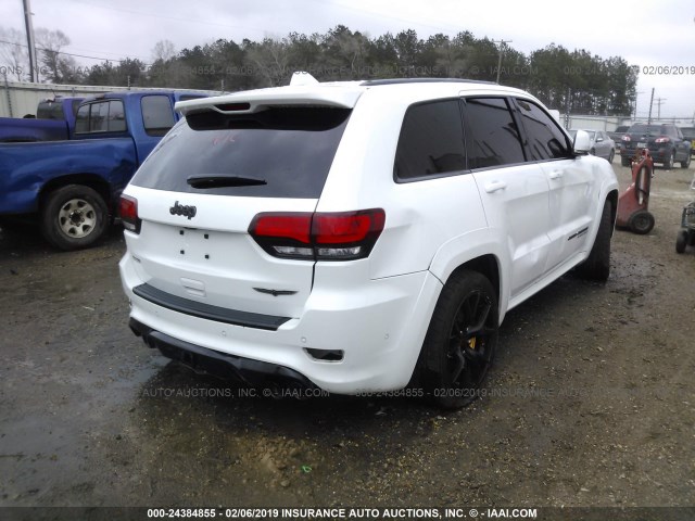 1C4RJFN92JC223588 - 2018 JEEP GRAND CHEROKEE TRACKHAWK WHITE photo 4