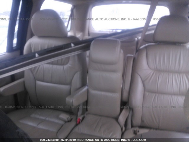 5FNRL38697B406802 - 2007 HONDA ODYSSEY EXL BEIGE photo 8