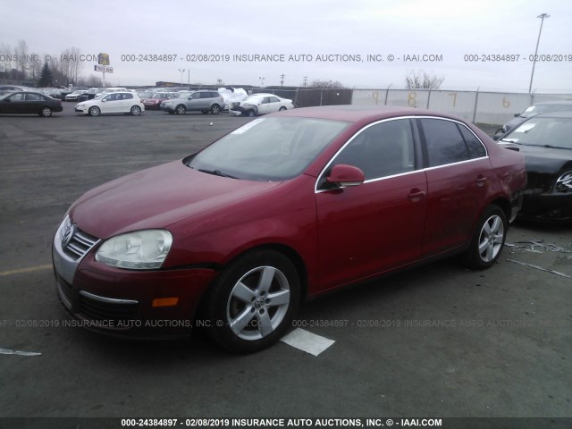 3VWRZ71K08M087359 - 2008 VOLKSWAGEN JETTA SE/SEL RED photo 2