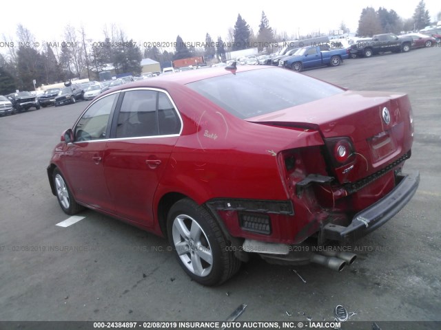 3VWRZ71K08M087359 - 2008 VOLKSWAGEN JETTA SE/SEL RED photo 3