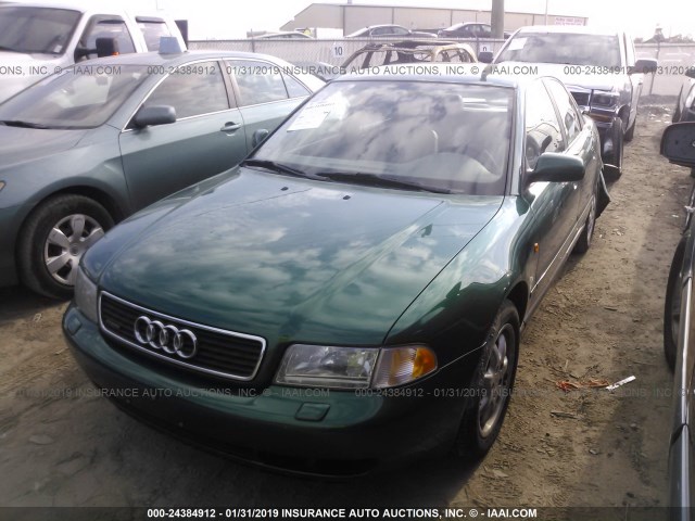 WAUCB28D0WA247576 - 1998 AUDI A4 1.8T QUATTRO GREEN photo 2