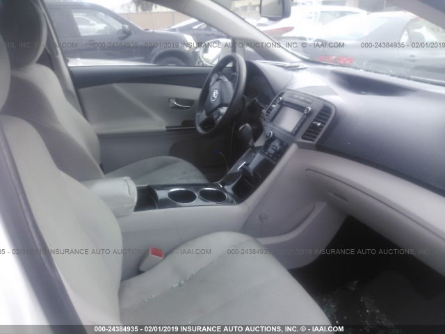 4T3ZA3BB0DU063542 - 2013 TOYOTA VENZA LE/XLE WHITE photo 5