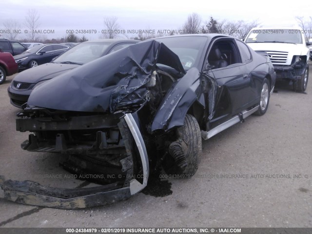 2G1WL15C979363352 - 2007 CHEVROLET MONTE CARLO SS შავი ფოტო 2