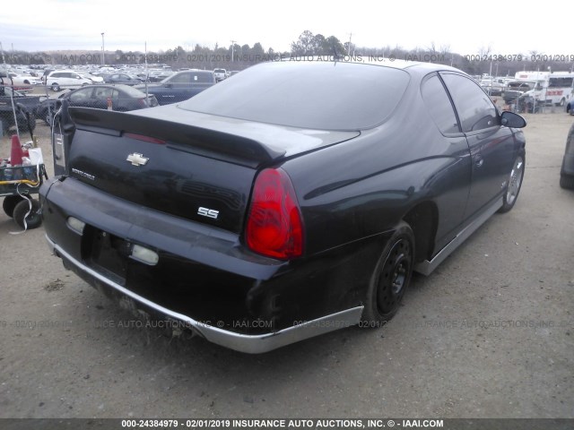 2G1WL15C979363352 - 2007 CHEVROLET MONTE CARLO SS შავი ფოტო 4