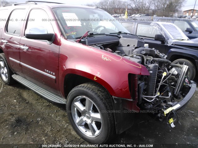 1GNSKCE06BR279604 - 2011 CHEVROLET TAHOE K1500 LTZ RED photo 1