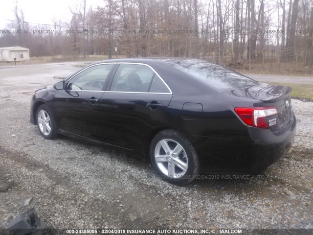 4T1BF1FK9EU447184 - 2014 TOYOTA CAMRY L/SE/LE/XLE 黑色 照片 3