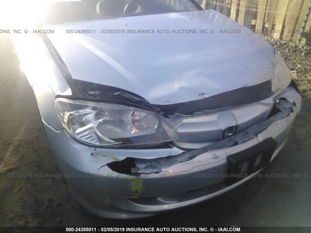 JHMES96604S005059 - 2004 HONDA CIVIC HYBRID SILVER photo 6