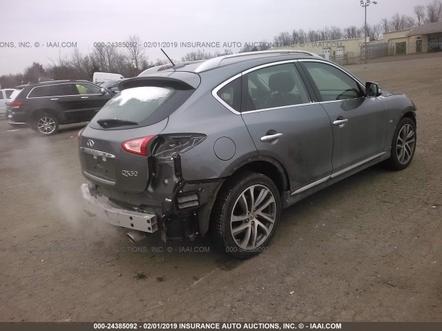 JN1BJ0RR6HM401356 - 2017 INFINITI QX50 GRAY photo 4