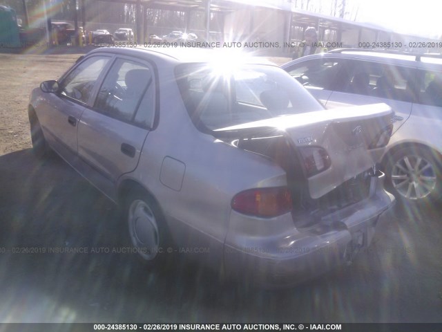 1NXBR12EXXZ254875 - 1999 TOYOTA COROLLA VE/CE/LE SILVER photo 3