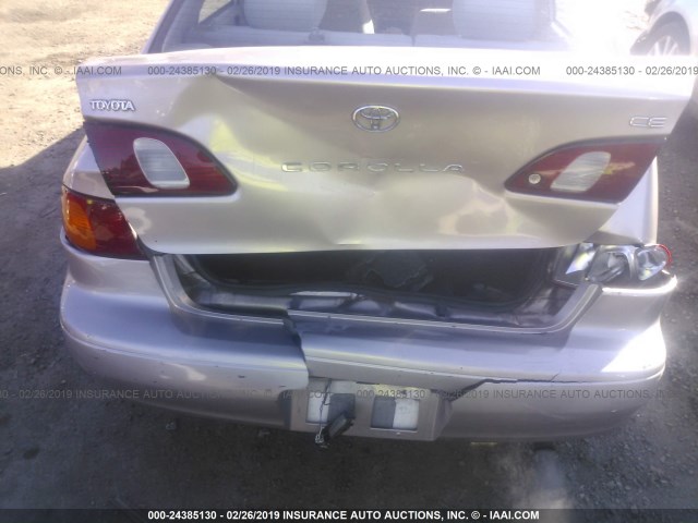1NXBR12EXXZ254875 - 1999 TOYOTA COROLLA VE/CE/LE SILVER photo 6