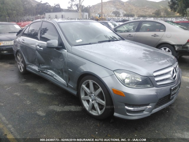 WDDGF4HB6CR206309 - 2012 MERCEDES-BENZ C 250 GRAY photo 1