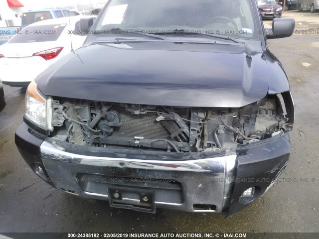 1N6BA0ED1CN328551 - 2012 NISSAN TITAN S/SV/SL/PRO-4X BLACK photo 6