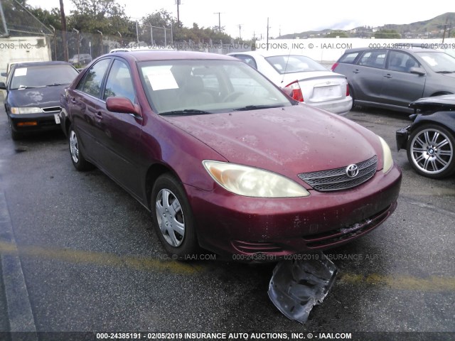 JTDBE32K330141062 - 2003 TOYOTA CAMRY LE/XLE RED photo 1