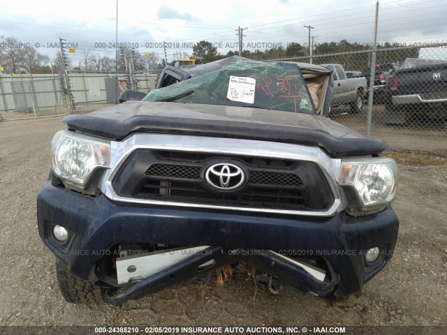 5TFJU4GN4DX043660 - 2013 TOYOTA TACOMA DOUBLE CAB PRERUNNER BLUE photo 6