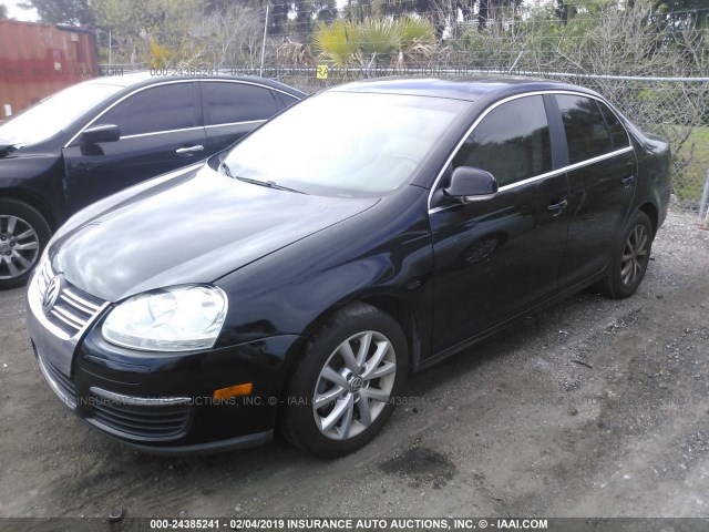 3VWRX7AJ6AM035057 - 2010 VOLKSWAGEN JETTA SE/SEL BLACK photo 2