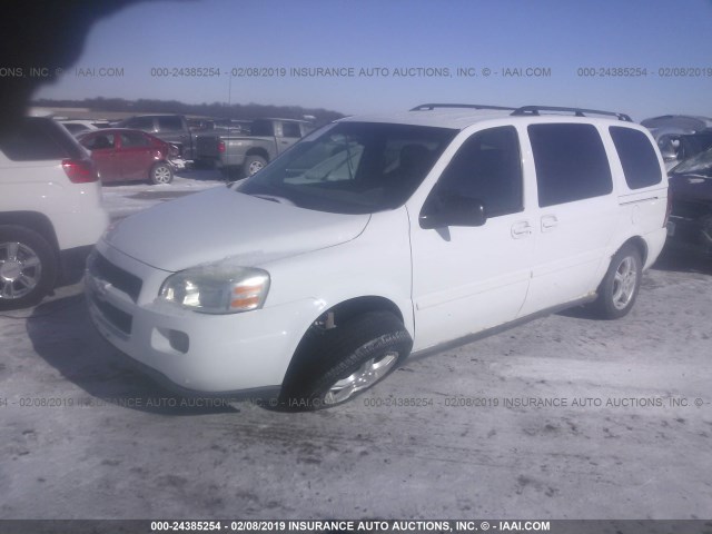 1GNDV23L65D283970 - 2005 CHEVROLET UPLANDER LS WHITE photo 2