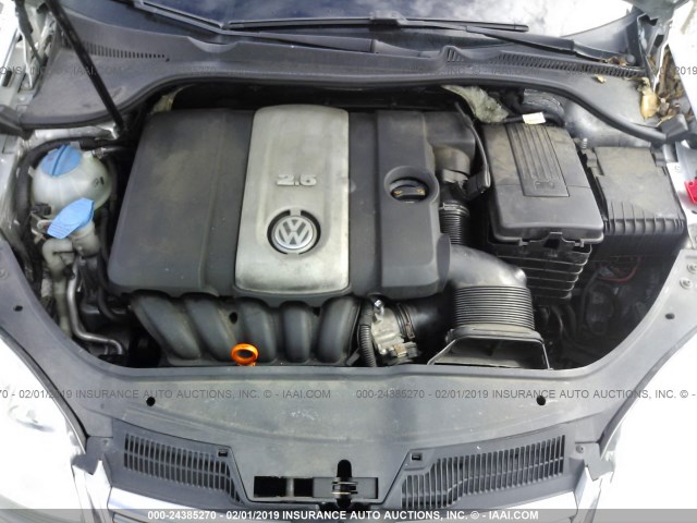 3VWRZ71KX8M093623 - 2008 VOLKSWAGEN JETTA SE/SEL SILVER photo 10