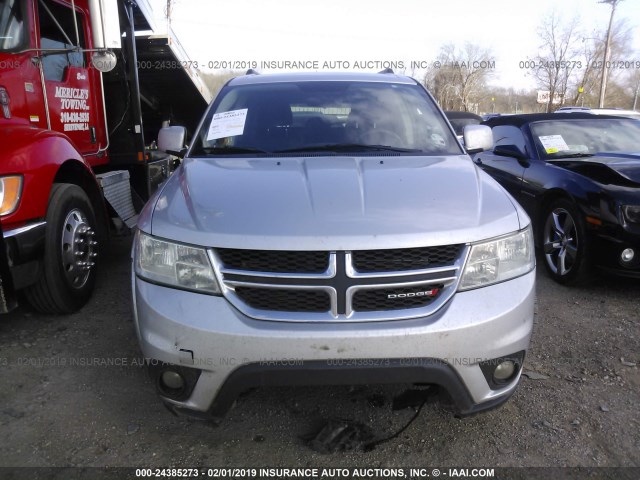 3C4PDCBG4CT310738 - 2012 DODGE JOURNEY SXT SILVER photo 6