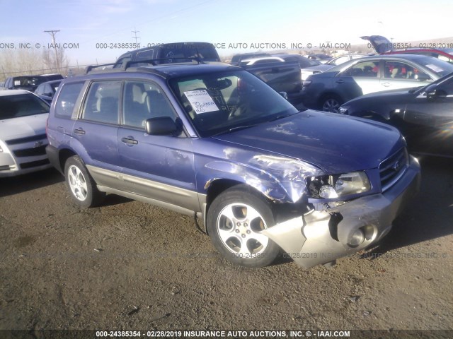 JF1SG65613H713862 - 2003 SUBARU FORESTER 2.5XS BLUE photo 1