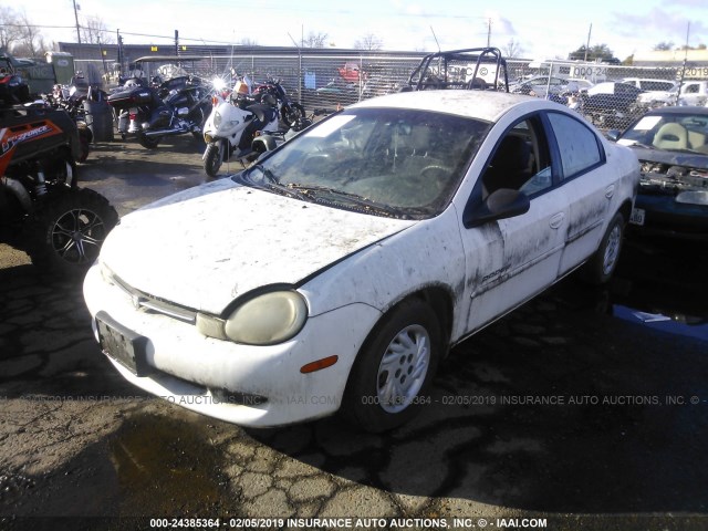 1B3ES46C71D197379 - 2001 DODGE NEON SE/ES WHITE photo 2