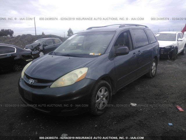 5TDZA23C56S527561 - 2006 TOYOTA SIENNA CE/LE BLUE photo 2