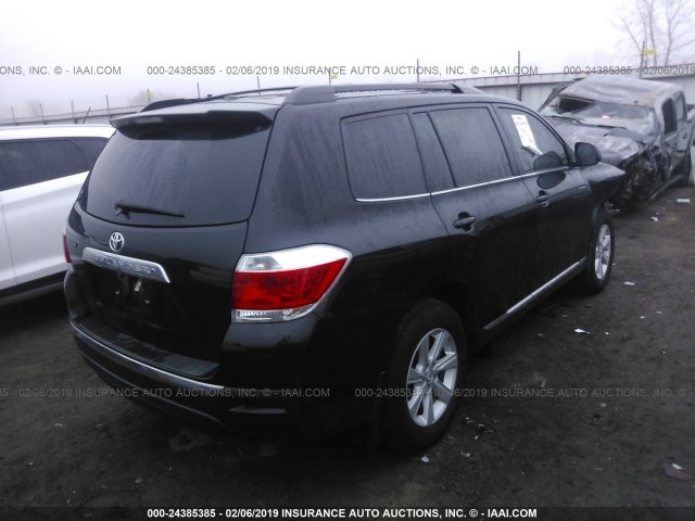 5TDZK3EH3DS115339 - 2013 TOYOTA HIGHLANDER PLUS/SE BLACK photo 4