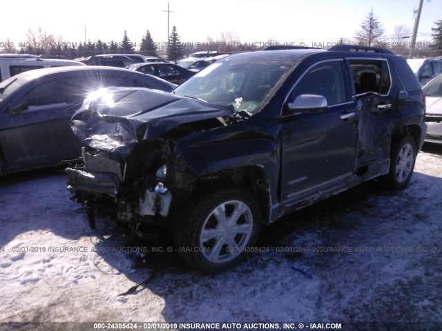 2GKFLNE38H6336908 - 2017 GMC TERRAIN SLE BLUE photo 2