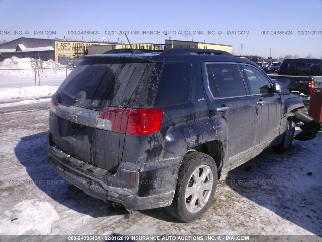 2GKFLNE38H6336908 - 2017 GMC TERRAIN SLE BLUE photo 4