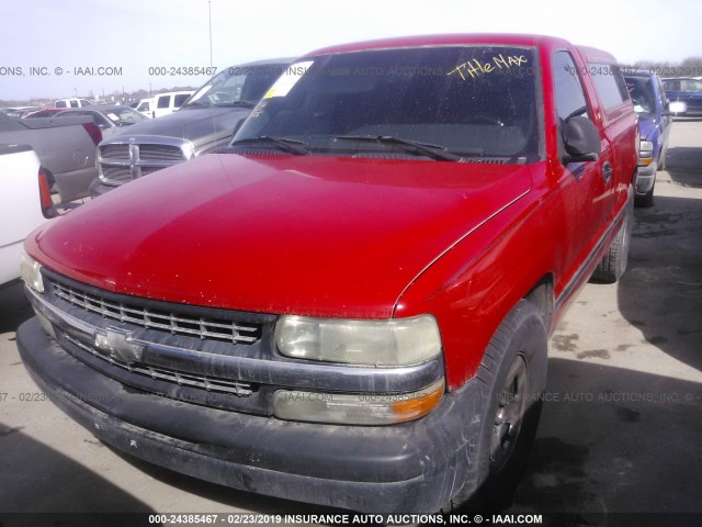 1GCEC14W9YZ270224 - 2000 CHEVROLET SILVERADO C1500 RED photo 2