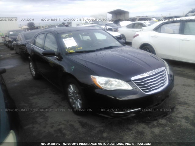 1C3CCBAB0CN222601 - 2012 CHRYSLER 200 LX BLACK photo 1