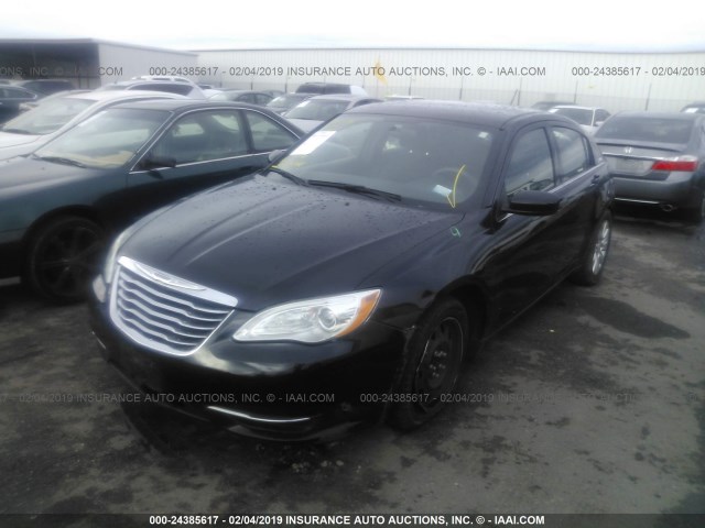 1C3CCBAB0CN222601 - 2012 CHRYSLER 200 LX BLACK photo 2