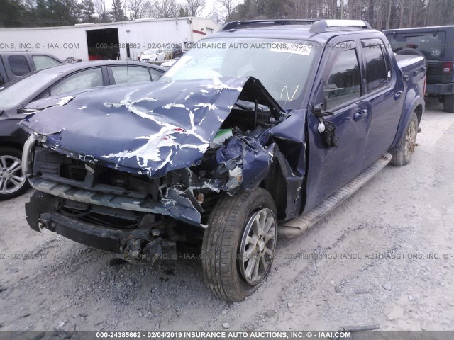 1FMEU33877UA23559 - 2007 FORD EXPLORER SPORT TR LIMITED BLUE photo 2