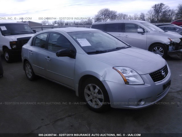 3N1AB61E38L672793 - 2008 NISSAN SENTRA 2.0/2.0S/2.0SL SILVER photo 1