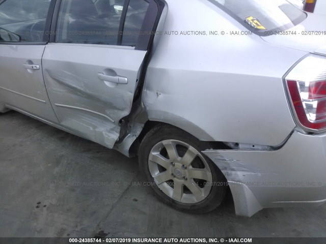 3N1AB61E38L672793 - 2008 NISSAN SENTRA 2.0/2.0S/2.0SL SILVER photo 6