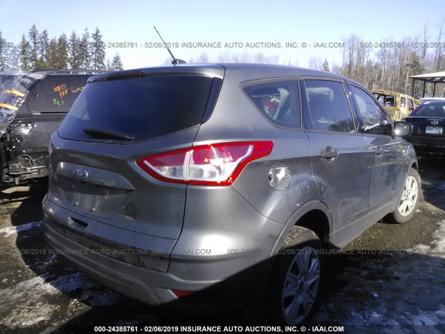 1FMCU0F72EUA69631 - 2014 FORD ESCAPE S GRAY photo 4