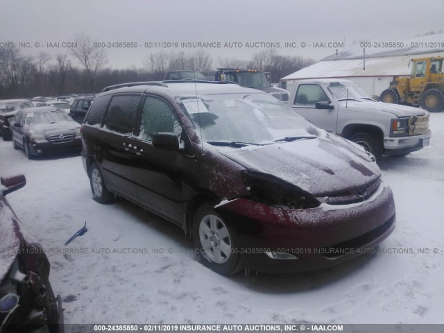 5TDZK23C79S256911 - 2009 TOYOTA SIENNA CE/LE MAROON photo 1