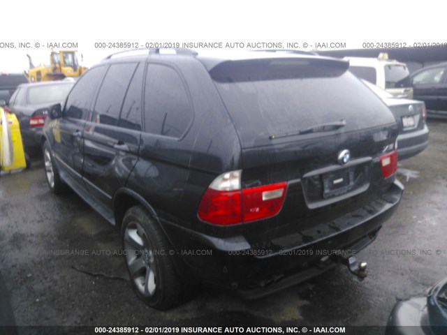 5UXFB53575LV15817 - 2005 BMW X5 4.4I BLACK photo 3