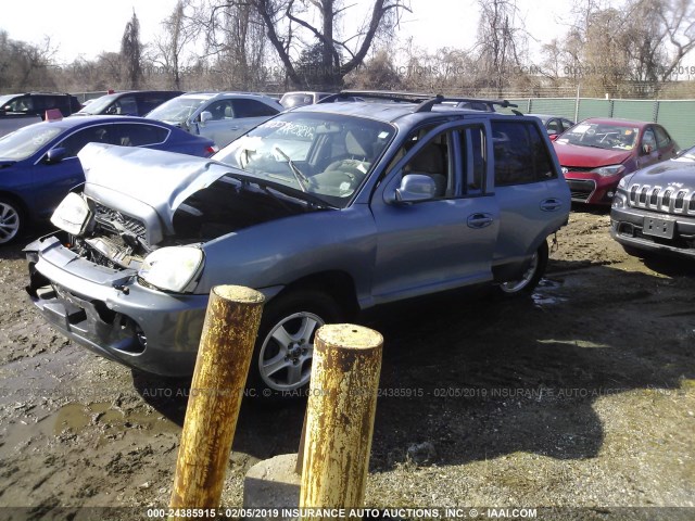 KM8SB12B02U328436 - 2002 HYUNDAI SANTA FE GL BLUE photo 2